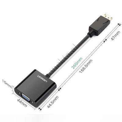 Kabell Adaptor Ugreen DisplayPort (M) Ne VGA (F)