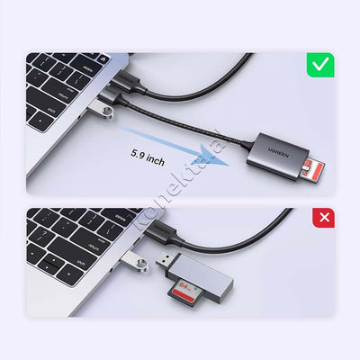 Lexues Kartash Ugreen Me Porte USB 3.0 Per Karta SD/ TF
