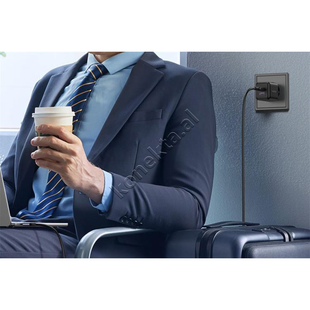 Adaptor Karikimi 30W Me Porta 1x USB-A Dhe 1x USB-C Ugreen