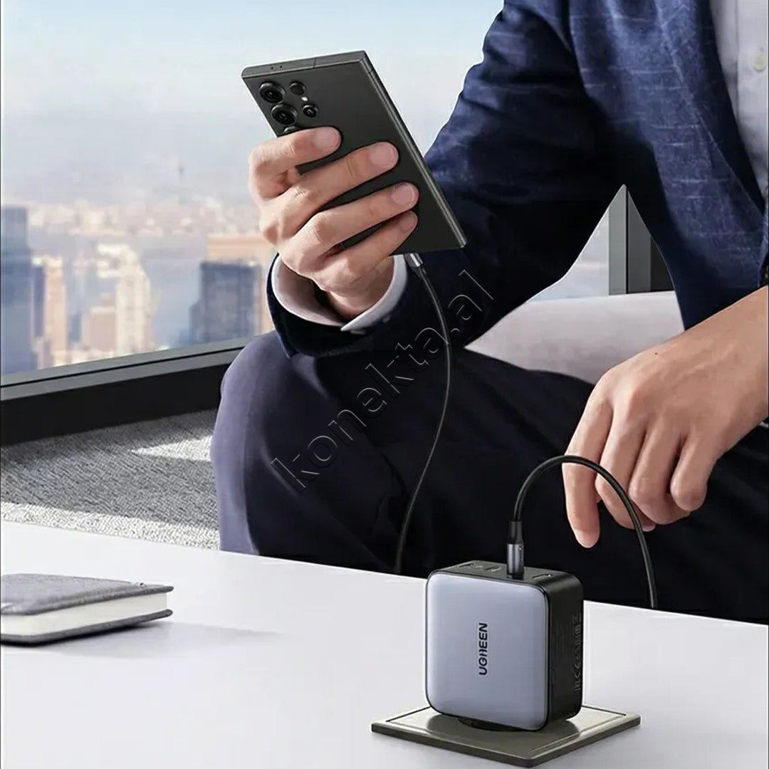 Adaptor Karikimi Nexode Pro GaN 200W Me 4 Porta Dhe PD 3.1 Ugreen