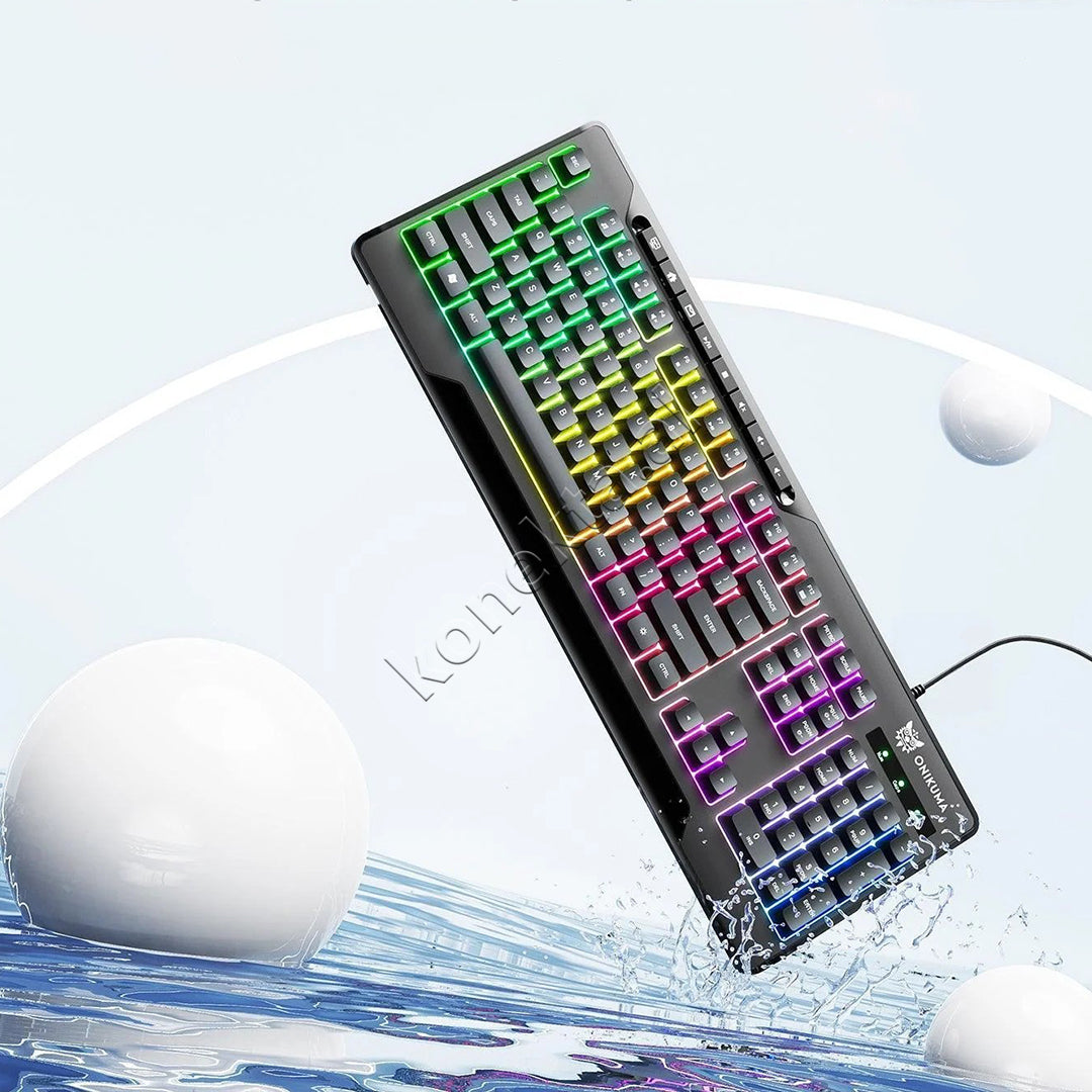Tastiere Gaming Ergonomike Me Ndriçim RGB Onikuma