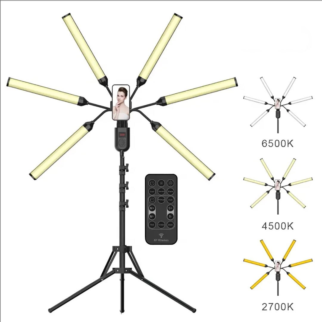 Trekembesh (Tripod) Me 6 Drita LED Te Palosshme