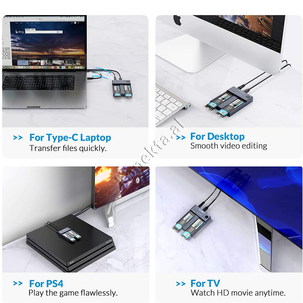 Adaptor Për Leximin dhe Klonimin e SSD-ve pa u Lidhur me PC