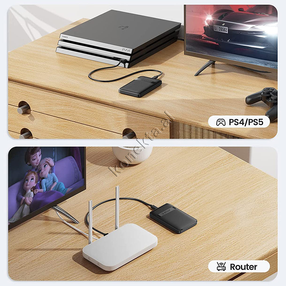 Mbajtese Dhe Lexuese Hard Disk / SSD 2.5" Orico Me Porte Type-C