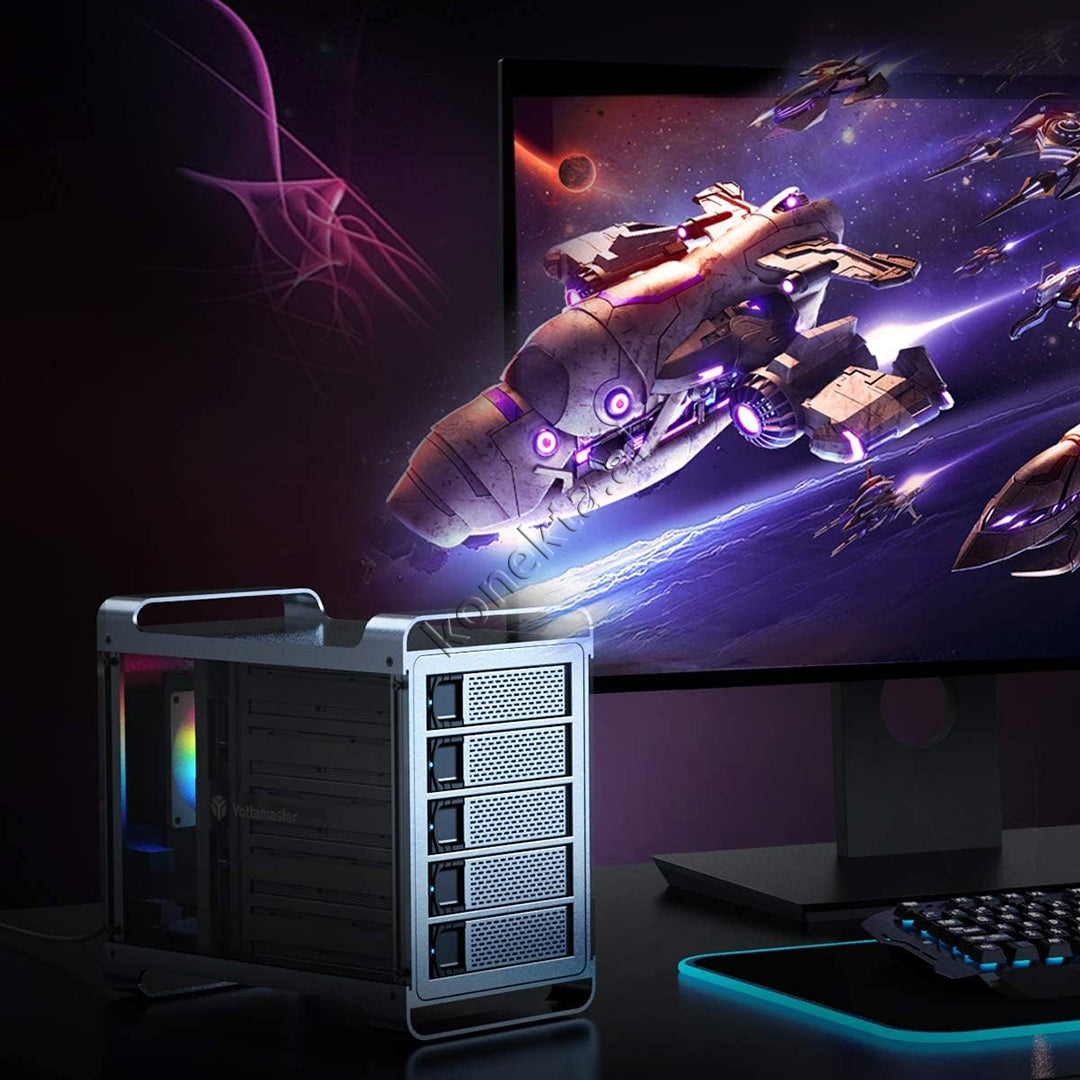 Lexues Hard Disk & SSD 3.5" / 2.5" 18TB Me 5 Vende Deri 90TB Max Me Llambe RGB