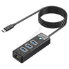 Adaptor 3 Porta USB3.0 Dhe LAN Për Pajisje Me Porte Type-c Orico