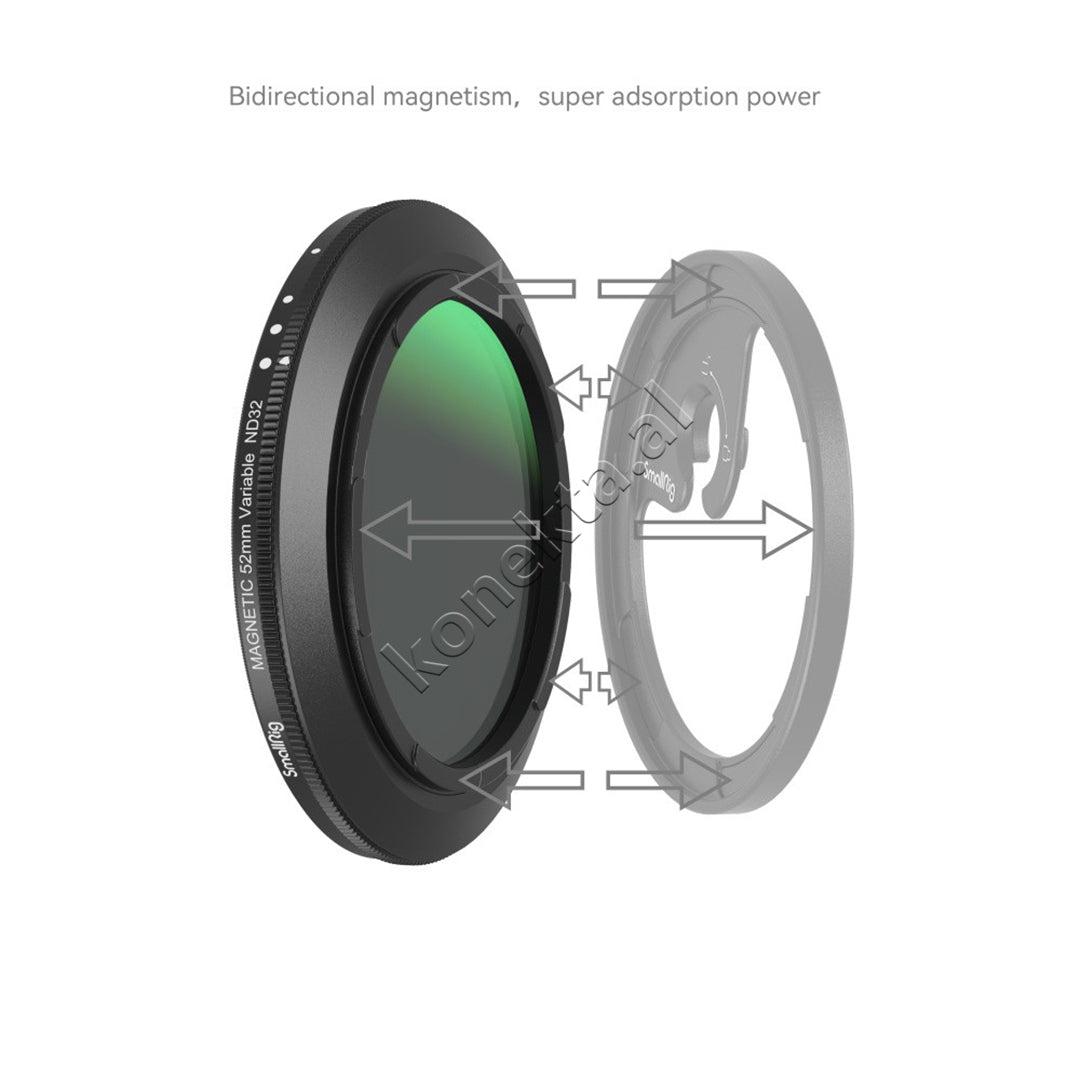 Filter Magnetik MagEase VND ND2–ND32 (1–5 Stop) 52 mm SmallRig 4215