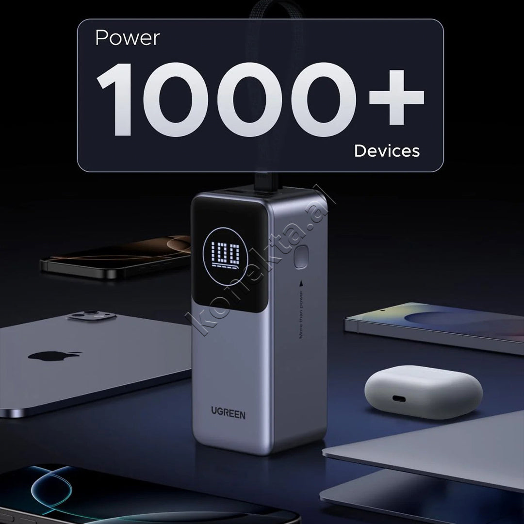 Bateri E Jashtme Nexode Me Fishe Te Terheqshme Type-C 130W 20'000mAh Ugreen