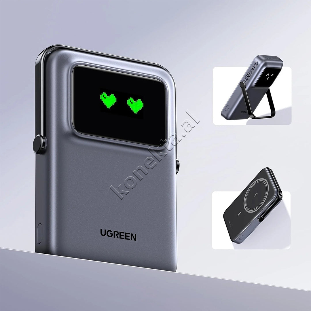 Bateri E Jashtme Me Karikim Wireless Qi2 20W 10'000mAh Ugreen