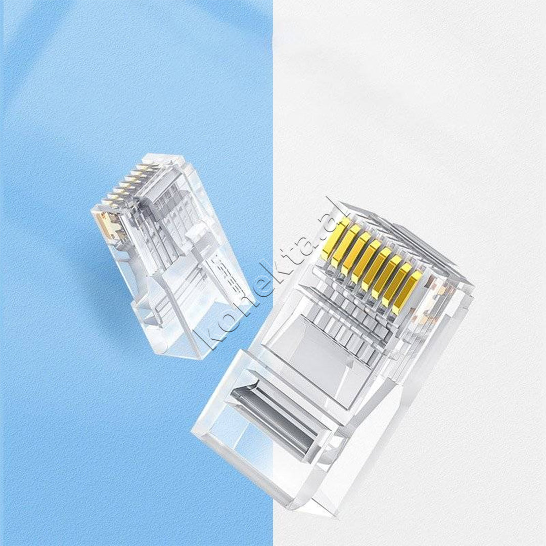Lidhes RJ45 Cat 6 8P8C Transparent 10pcs Ugreen