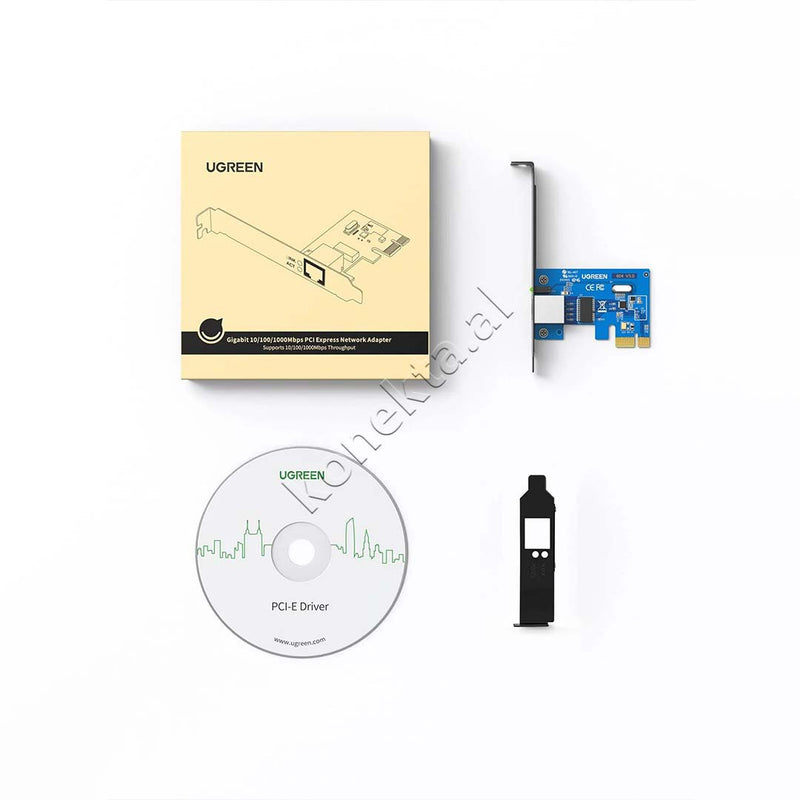 Kartë Rrjeti UGREEN PCI Express 1000Mbps PCIe