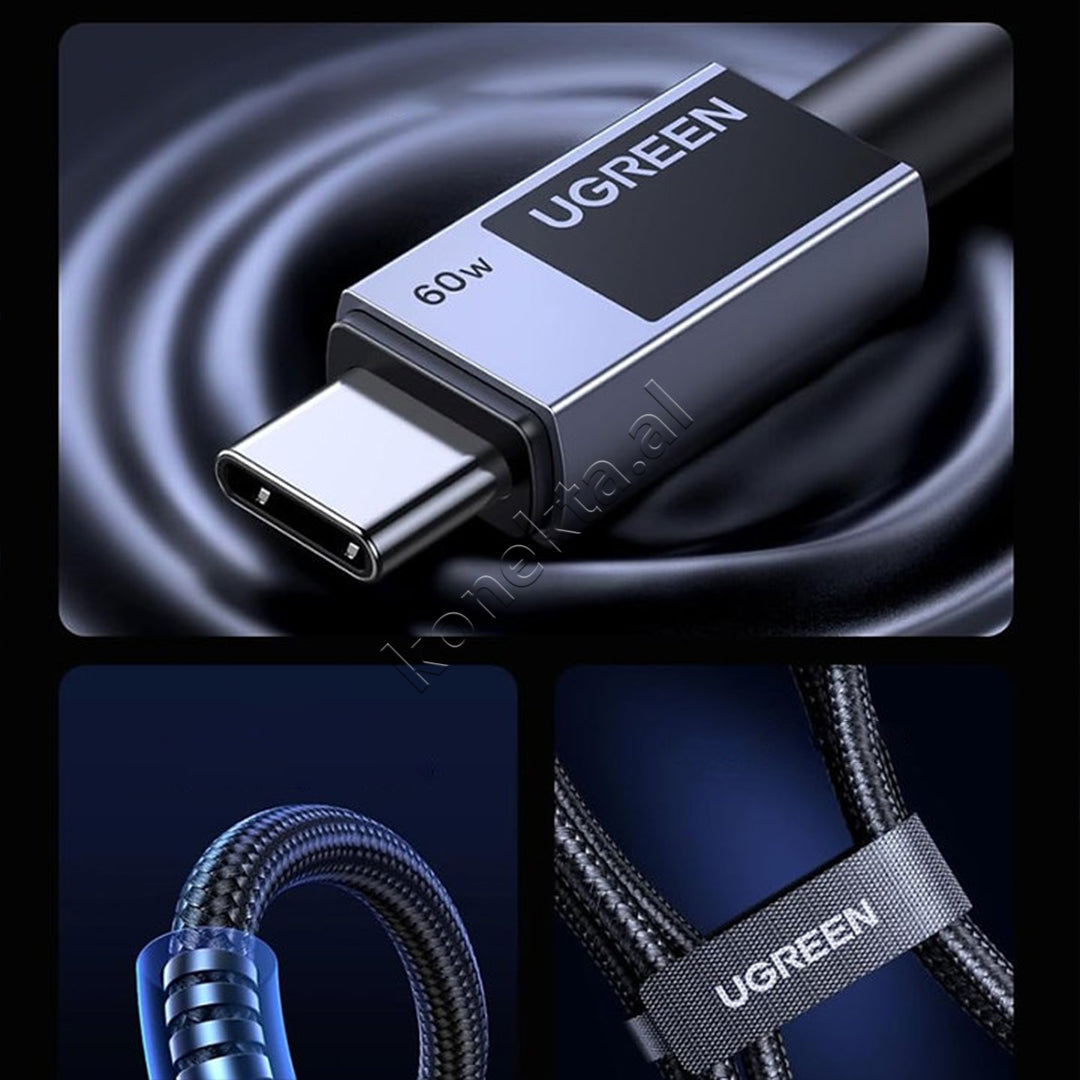 Kabell USB-C (M) Ne USB-C (M) Ugreen 1m