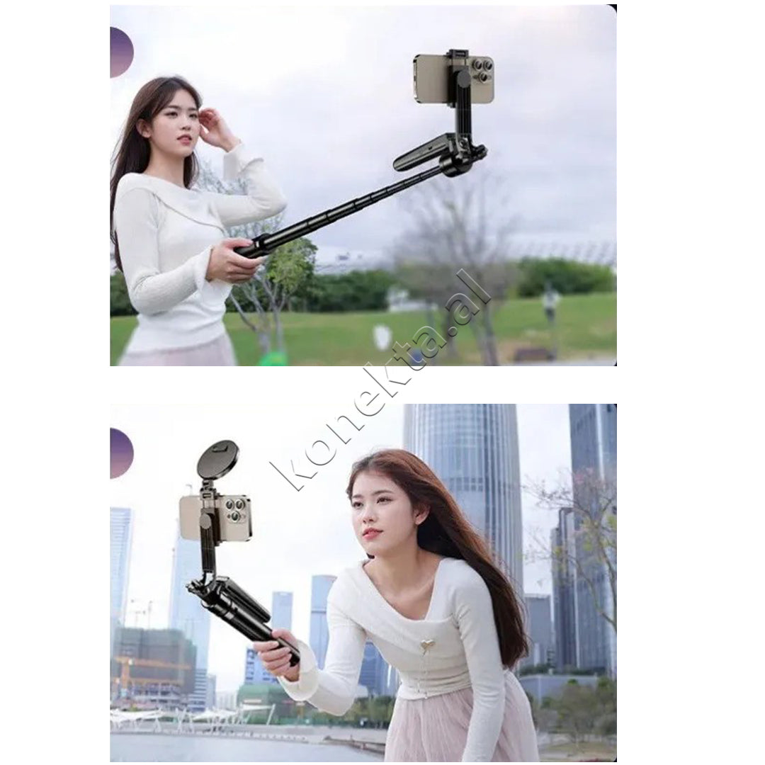Trekembesh (Tripod) Profesional Dhe Selfie Stick Plokama 180cm