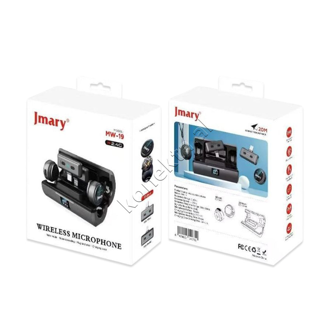 Mikrofon Dual Profesional Wireless Me Porte Type-C & Lightning Jmary