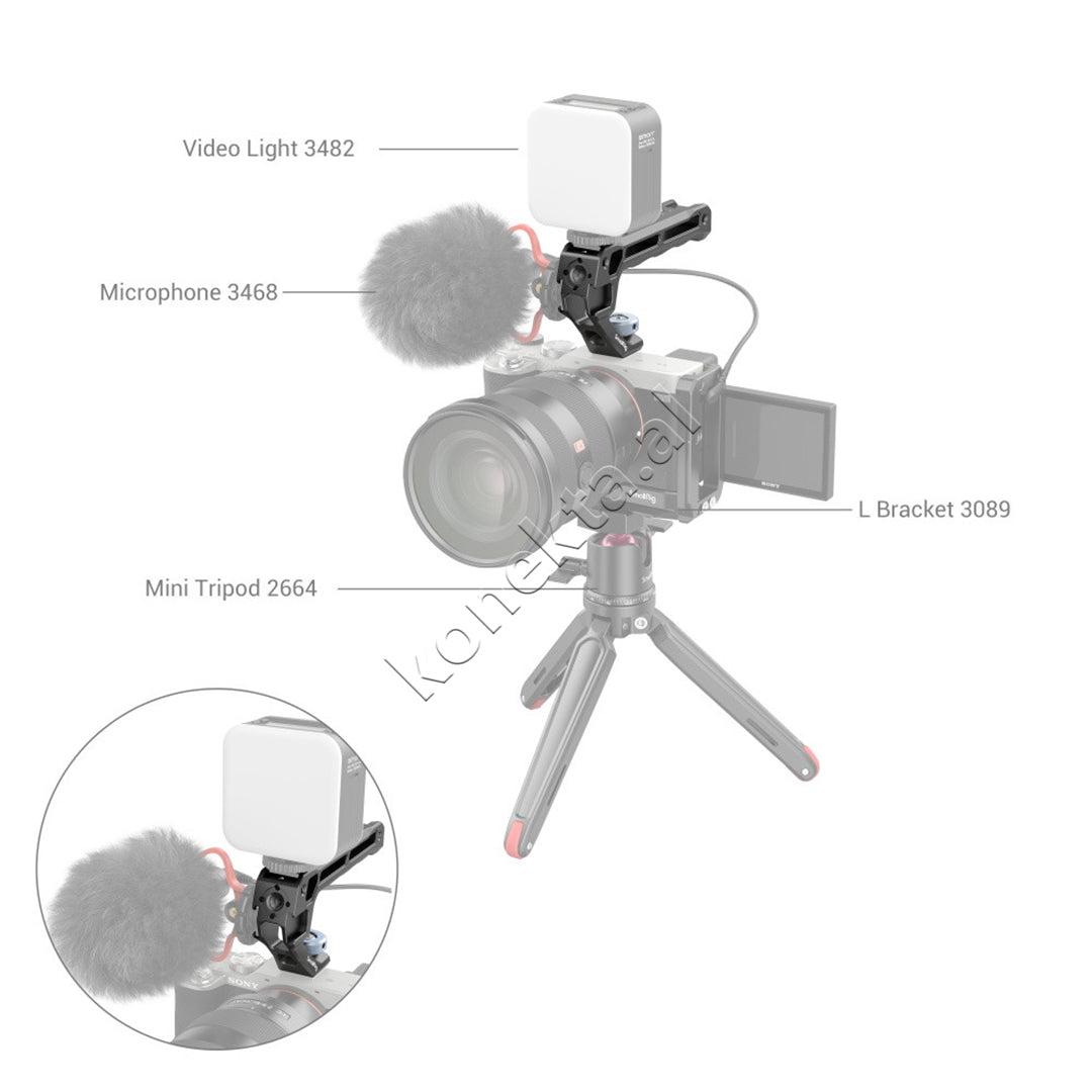 Aksesor Top Handle With Cold Shoe SmallRig 3764