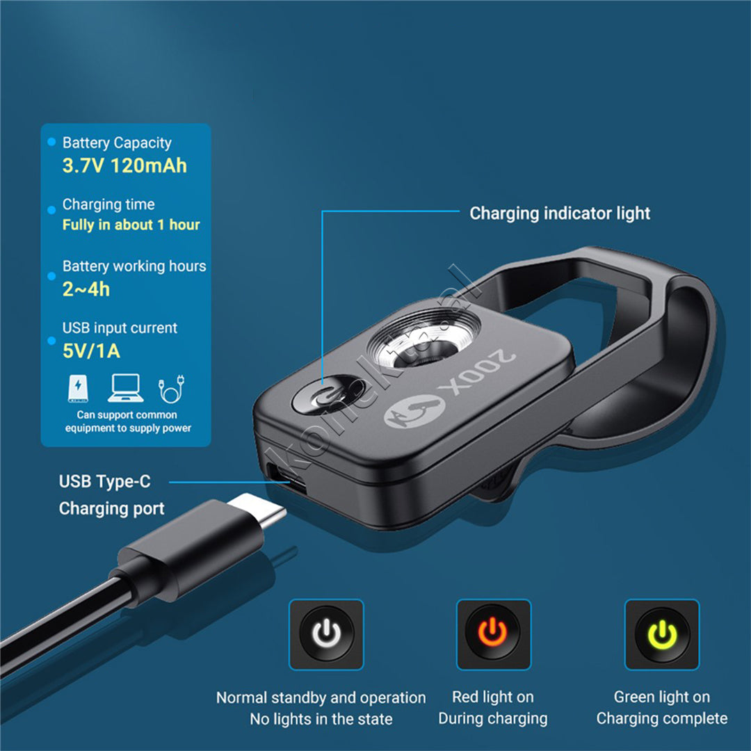 Lente Mikroskopike 200X HD Per Telefon Me Drite LED Apexel
