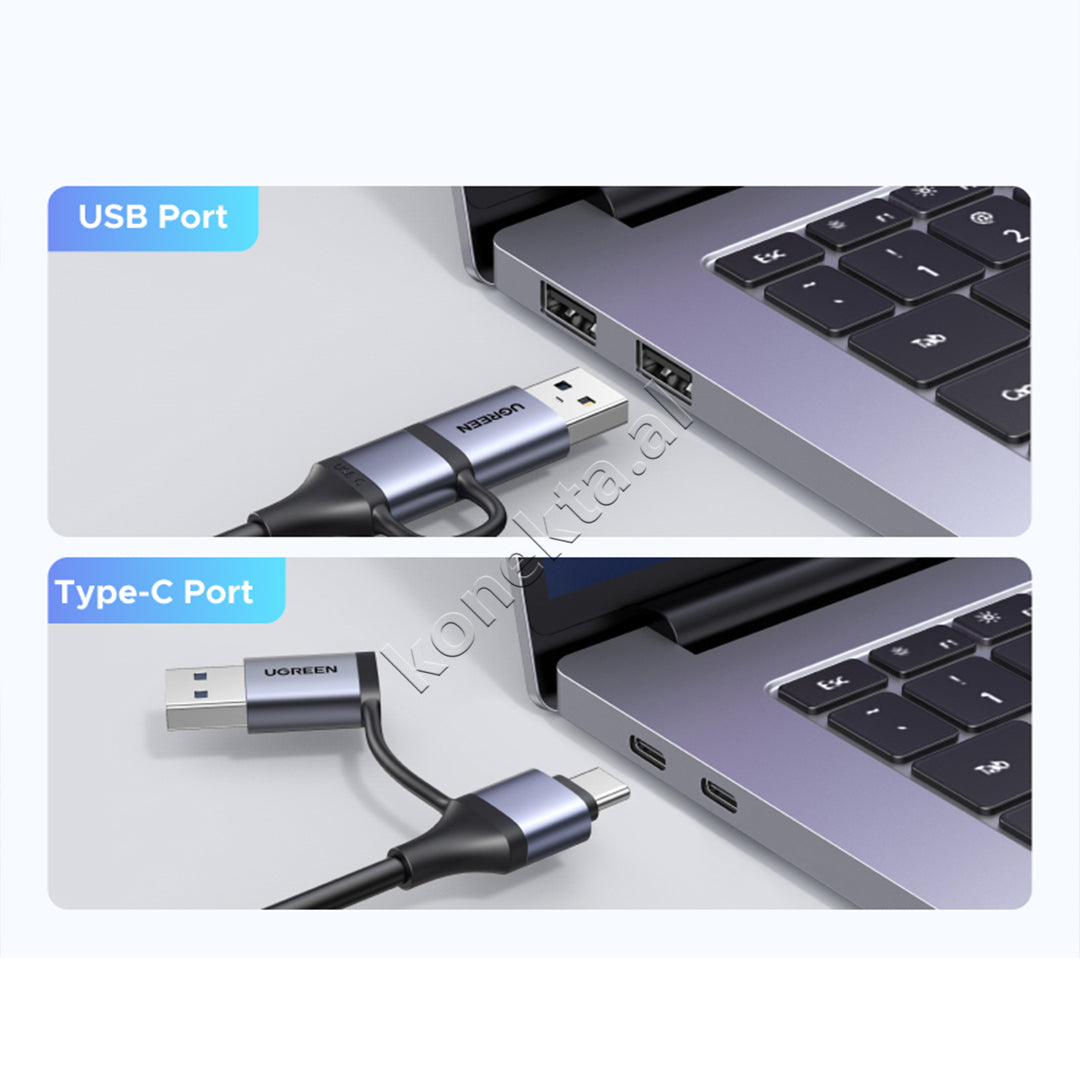 Adaptor Profesional Per Kapje Video HDMI Ne USB/Type-C Ugreen
