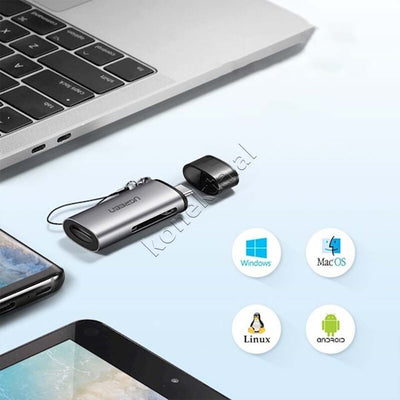 Adaptor Me Porte USB-C  Per Karte TF Dhe SD Ugreen