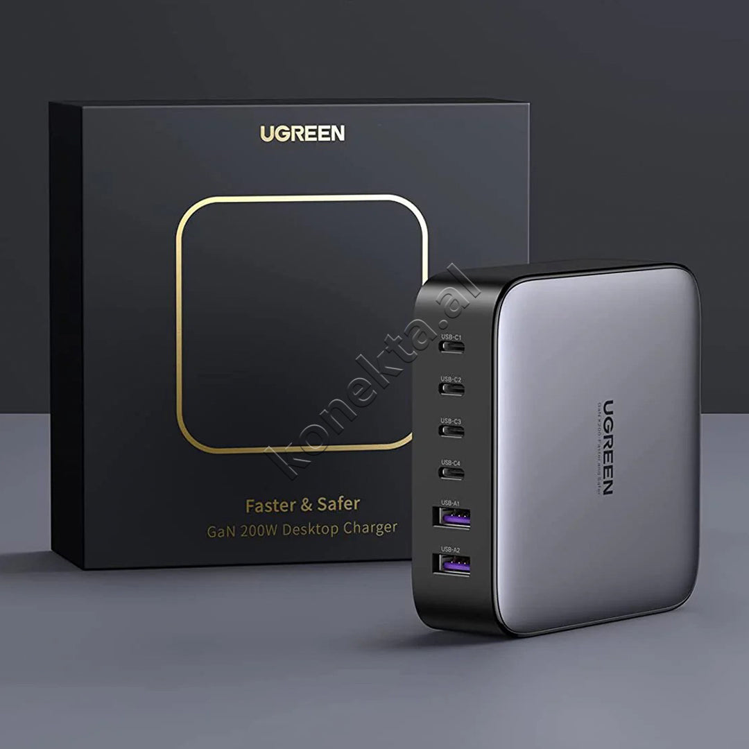 Karikues Desktop Nexode 200W USB-C GaN Me 6 Porta Ugreen