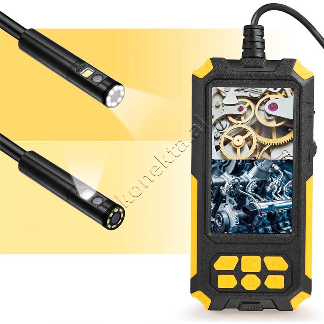 Kamera Endoskopike Me Dy Lente Dhe Ekran 4.5" 5m / 10m