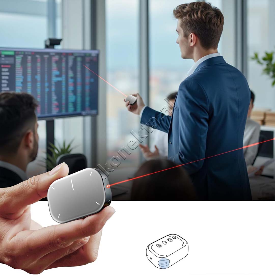 Maus Wireless Me Touchpad/ Mikrofon Dhe Lazer Per Prezantime