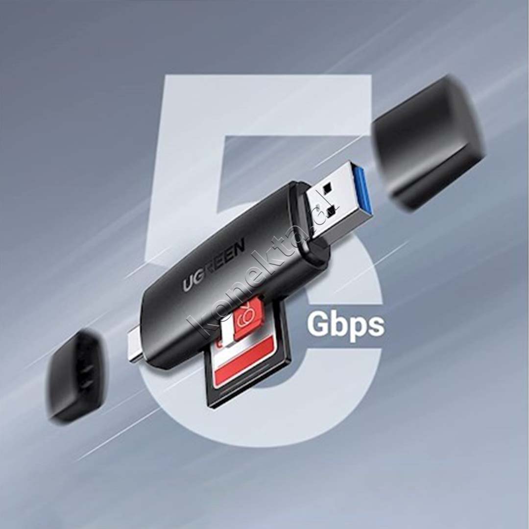 Lexues Kartash Ugreen Me Porte USB-A & USB-C Per SD/ Micro SD