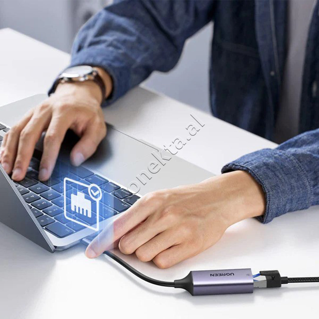 Adaptor Interneti Ugreen Nga USB-C Ne Porte Ethernet RJ45