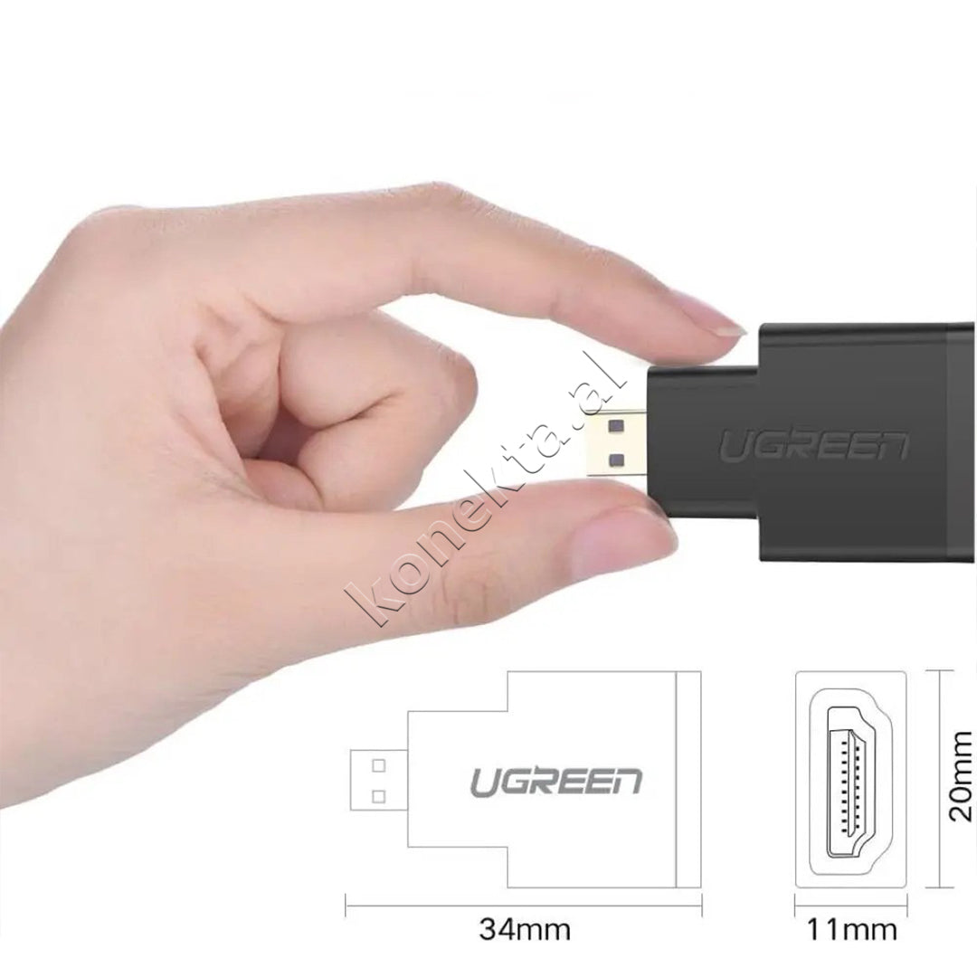 Adaptor Micro HDMI (M) - HDMI (F) Ugreen