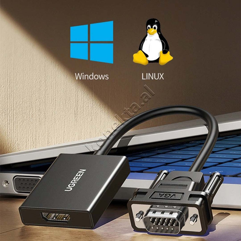 Kabell Adaptor Ugreen Nga VGA (M) Ne HDMI (F)