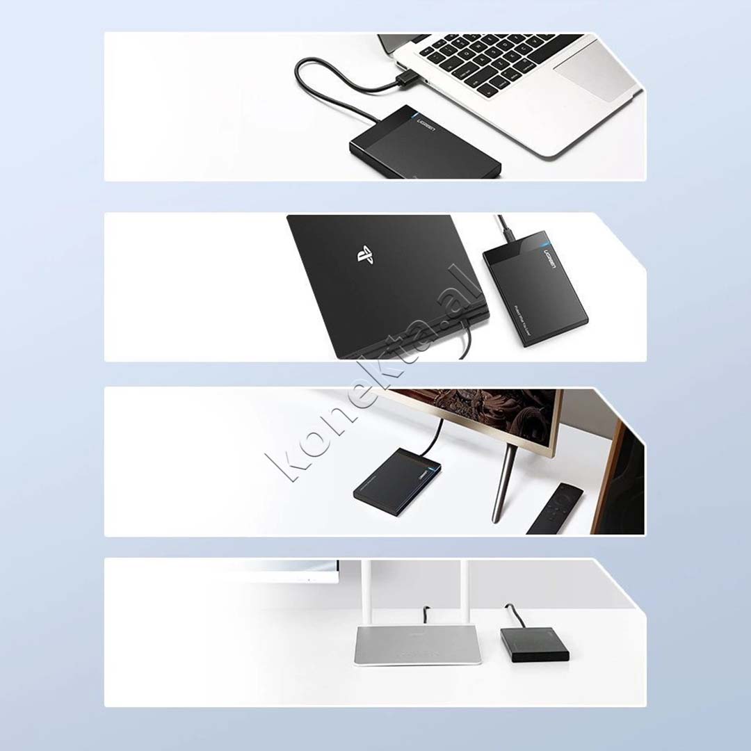 Mbajtese Dhe Lexuese Ugreen Per HDD/SSD 2.5" SATA Me USB 3.2 Gen 1