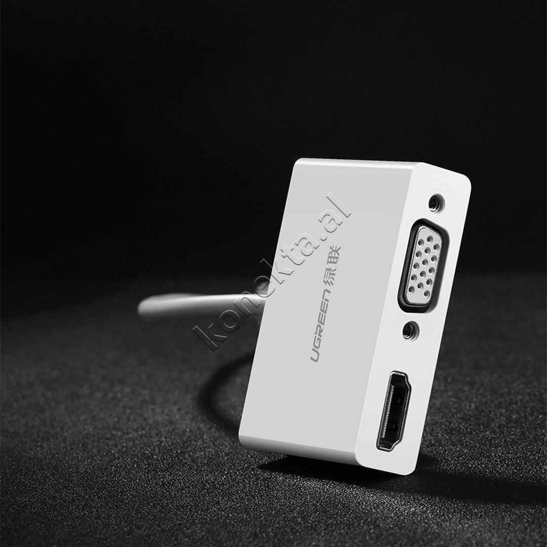 Kabell USB-C (M) Ne HDMI + VGA Ugreen