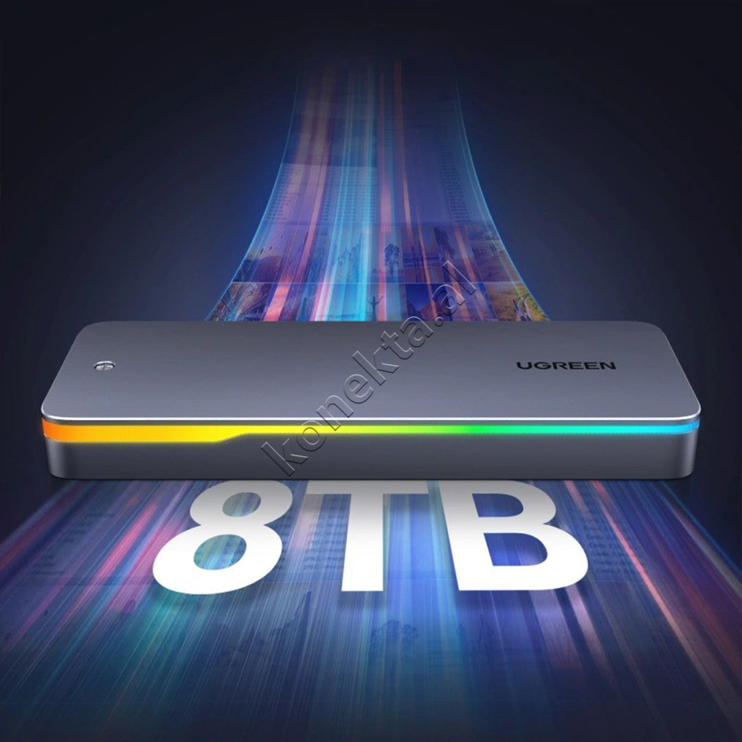 Mbajtese Per SSD M.2 NVMe/SATA Me Porte USB-C 20Gbps Ugreen