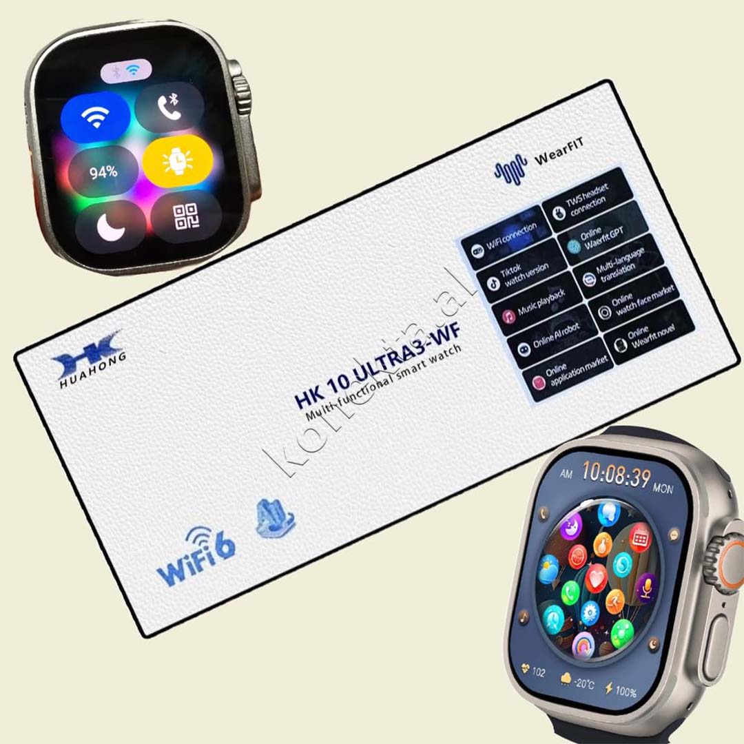 Ore Inteligjente Me Bluetooth HK10 Ultra3 Wi-Fi