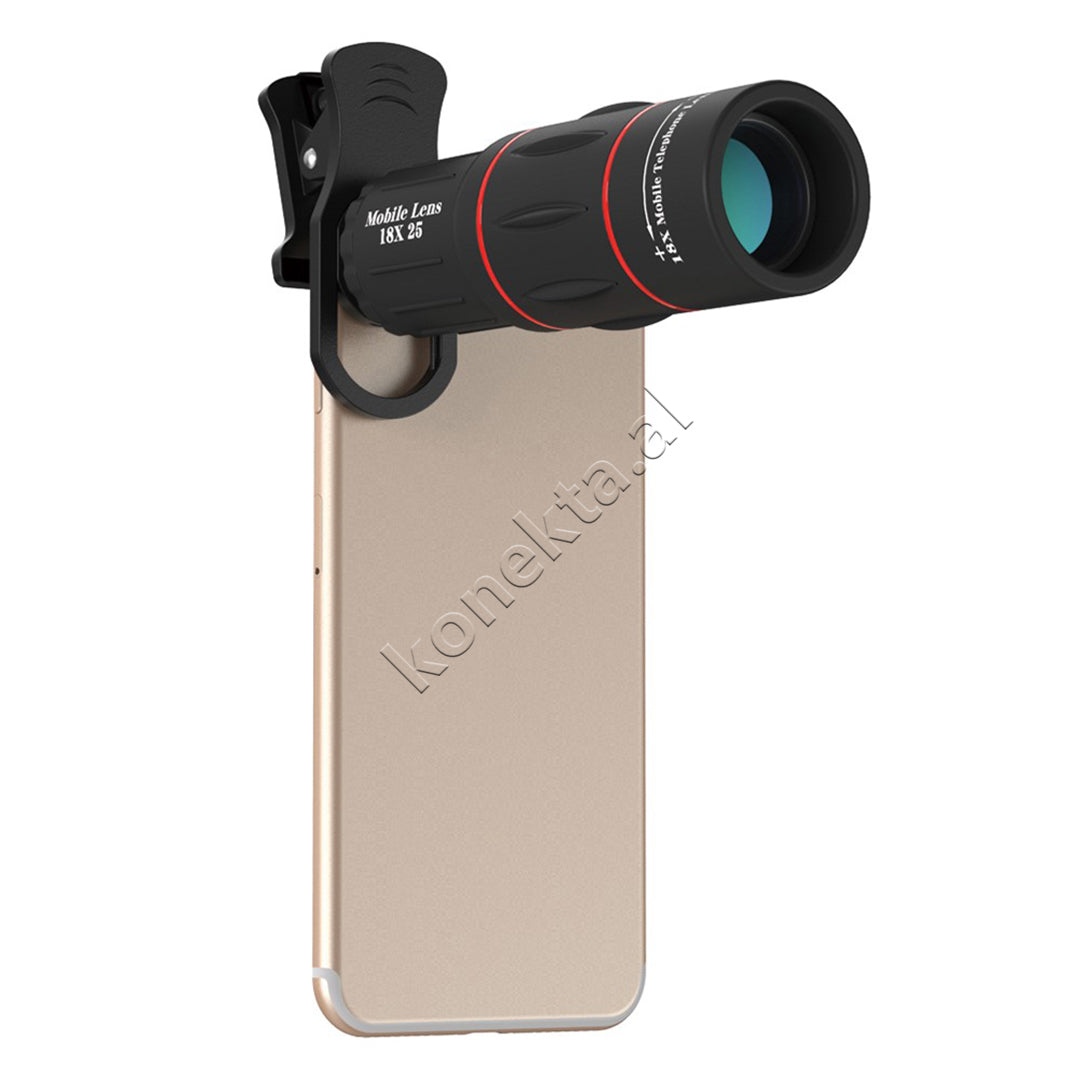 Lente Zmadhuese 18X Per Telefon Apexel Me Kapese Dhe Tripod