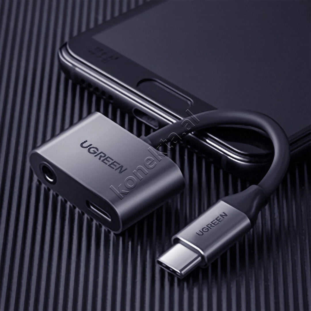 Kabell USB-C (M) Ne 3.5mm mini jack / USB-C (F) Ugreen