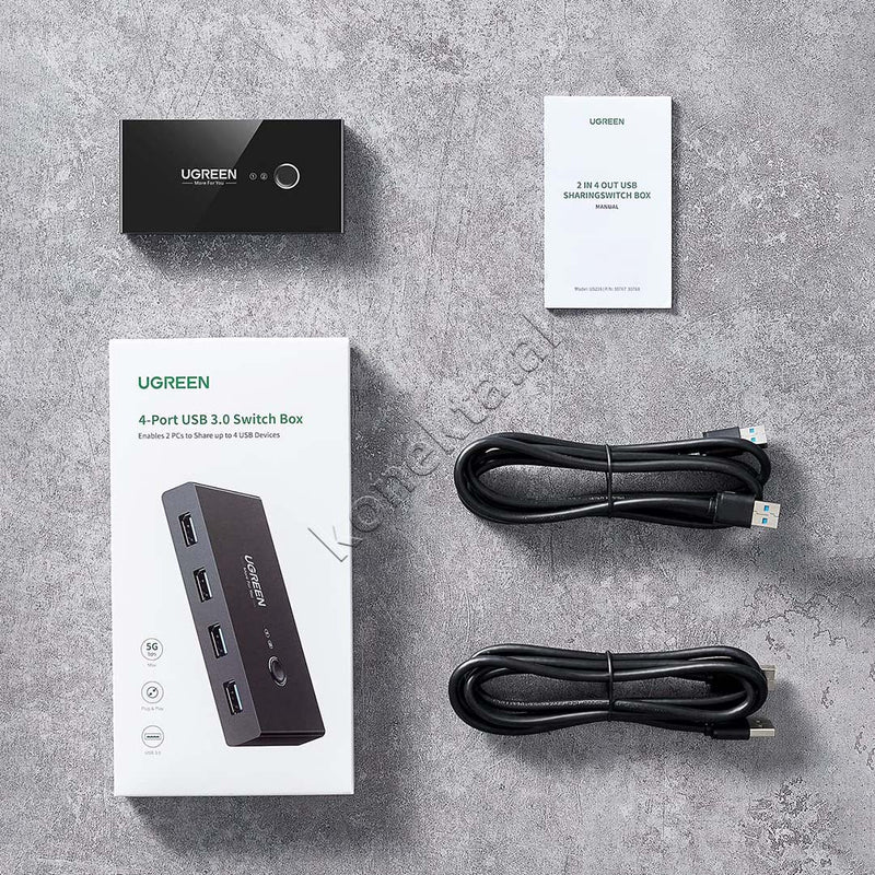 Switch Ugreen Me 4 Porta USB3.0 Per Dy Perdorues