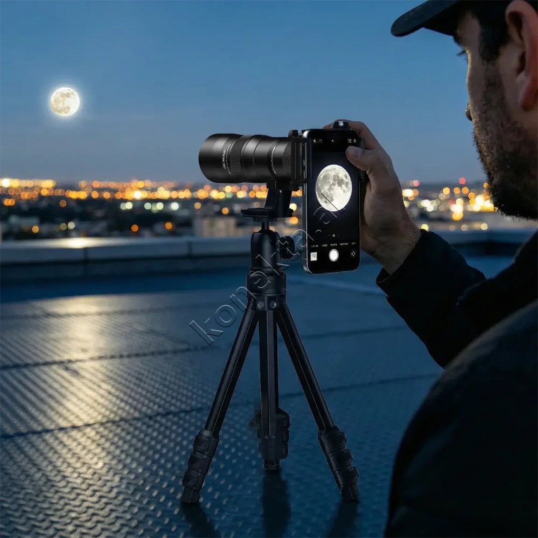 Set Lente Zmadhuese 20-60X Per Smartphone Me Tripod Apexel