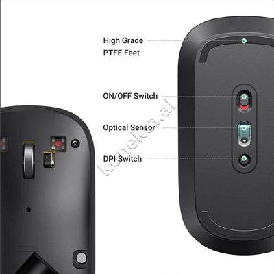Maus Wireless Per Kompjuter Dhe Laptop UGreen 4000DPI