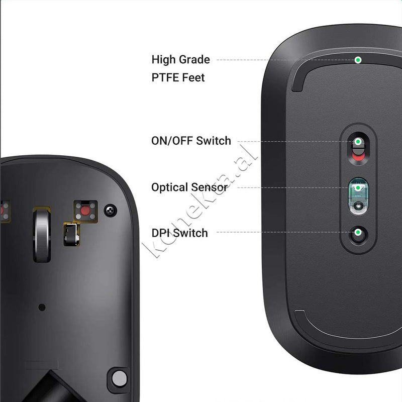 Maus Wireless Per Kompjuter Dhe Laptop UGreen 4000DPI