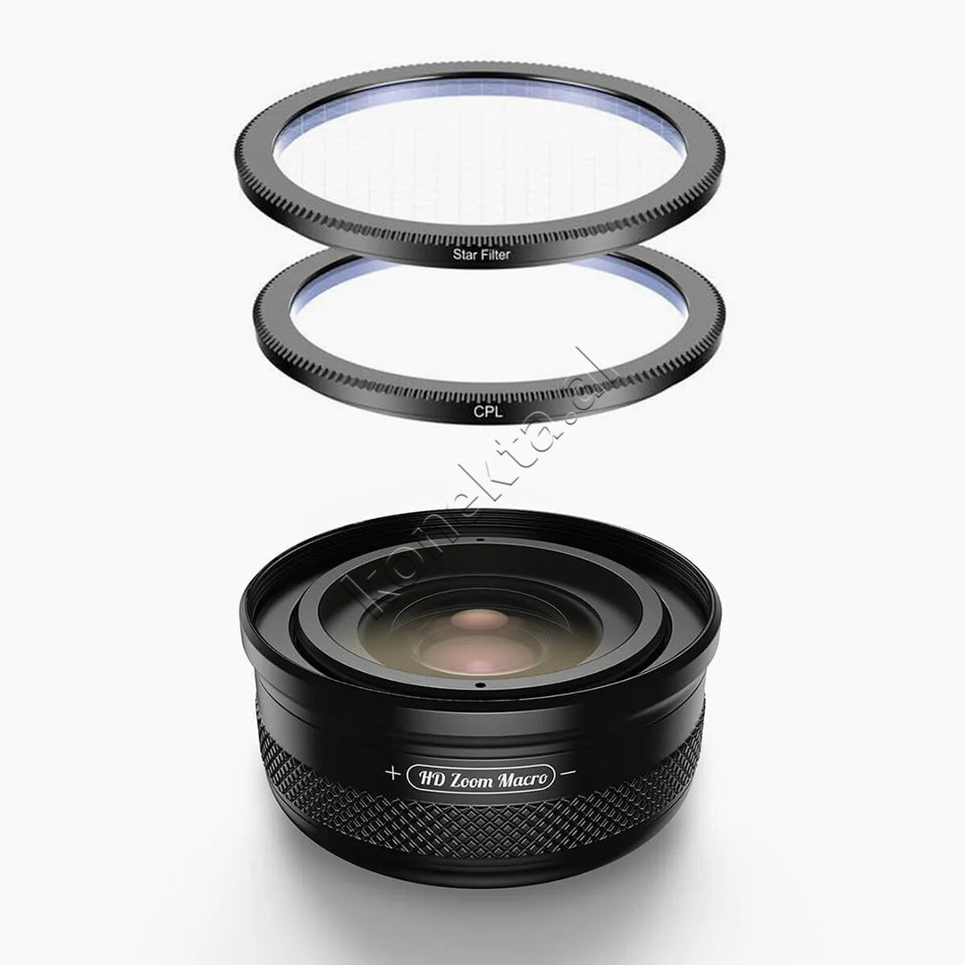 Lente Makro Profesionale 10X–20X Per Smartphone Apexel