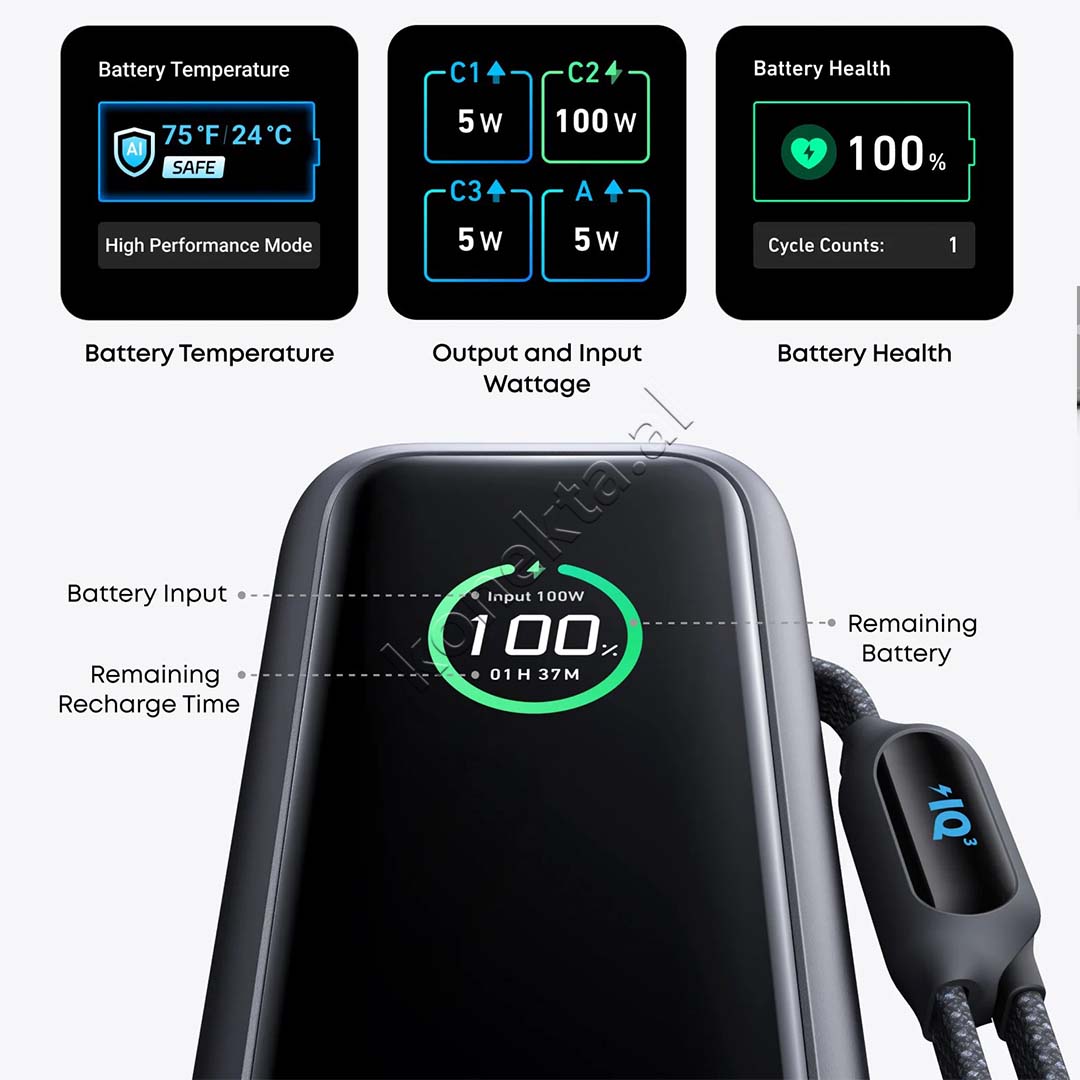 Bateri E Jashtme Laptopi 25000mAh 165W Anker