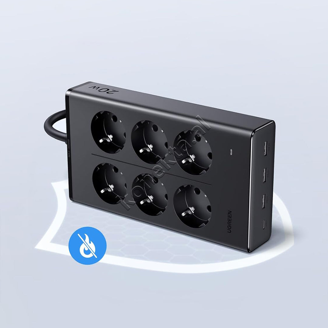 Multiprize UGreen Me 6 Vende Dhe Porta 3xUSB-A Dhe USB-C