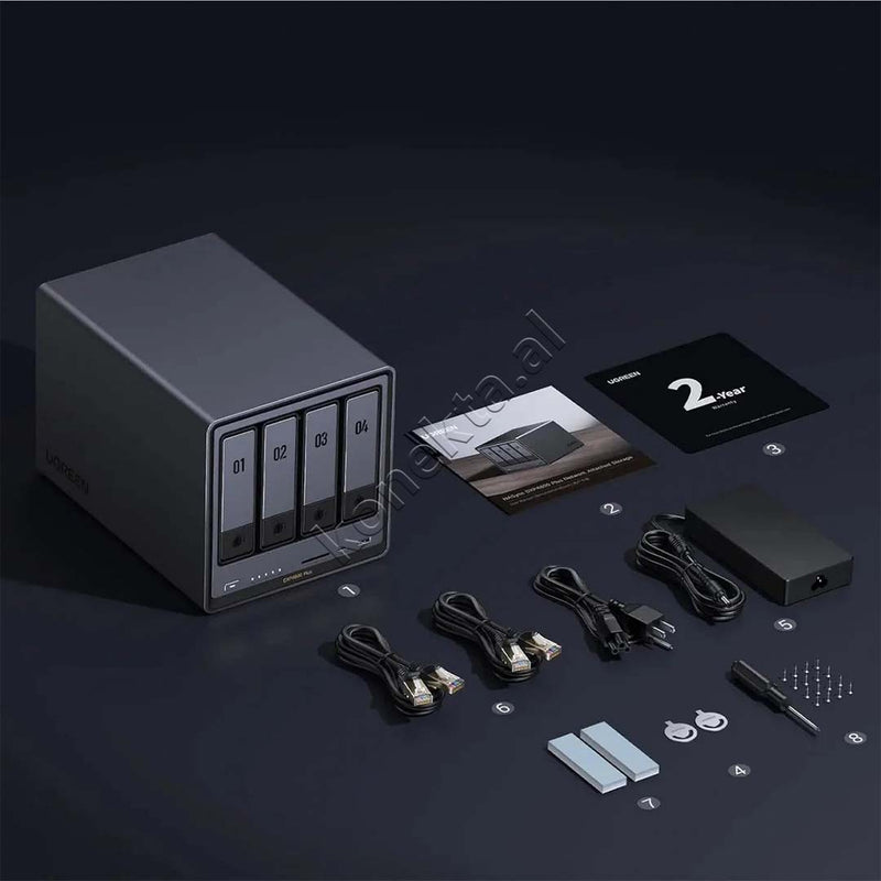 Sistem Nas Ugreen Me 4 Porta Per Ruajtjen Dhe Leximin E Hdd-ve