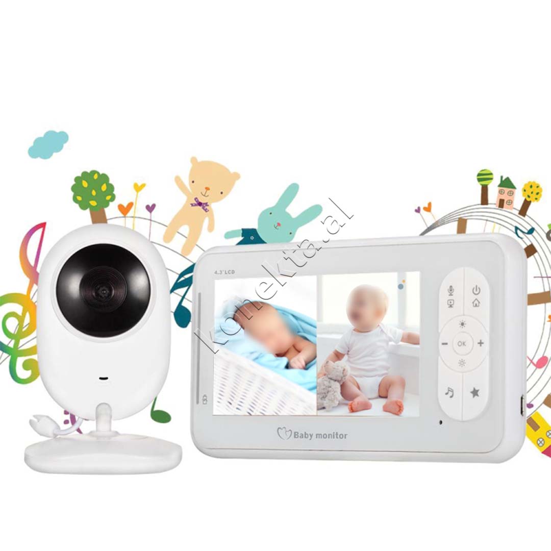Kamera Per Monitorimin E Foshnjes Me Ekran 4.3" Dhe Mikrofon Te Integruar