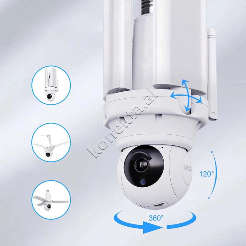 Kamera Sigurie Ne Forme Llambe 4MP HD 30W