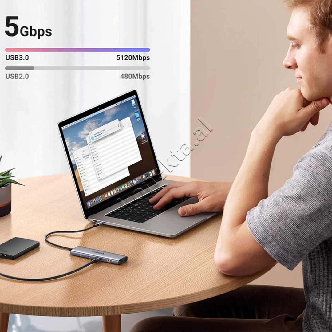 Hub 4 Ne 1 UGreen Me Porta 2xUSB-A + 2xUSB-C 20 cm