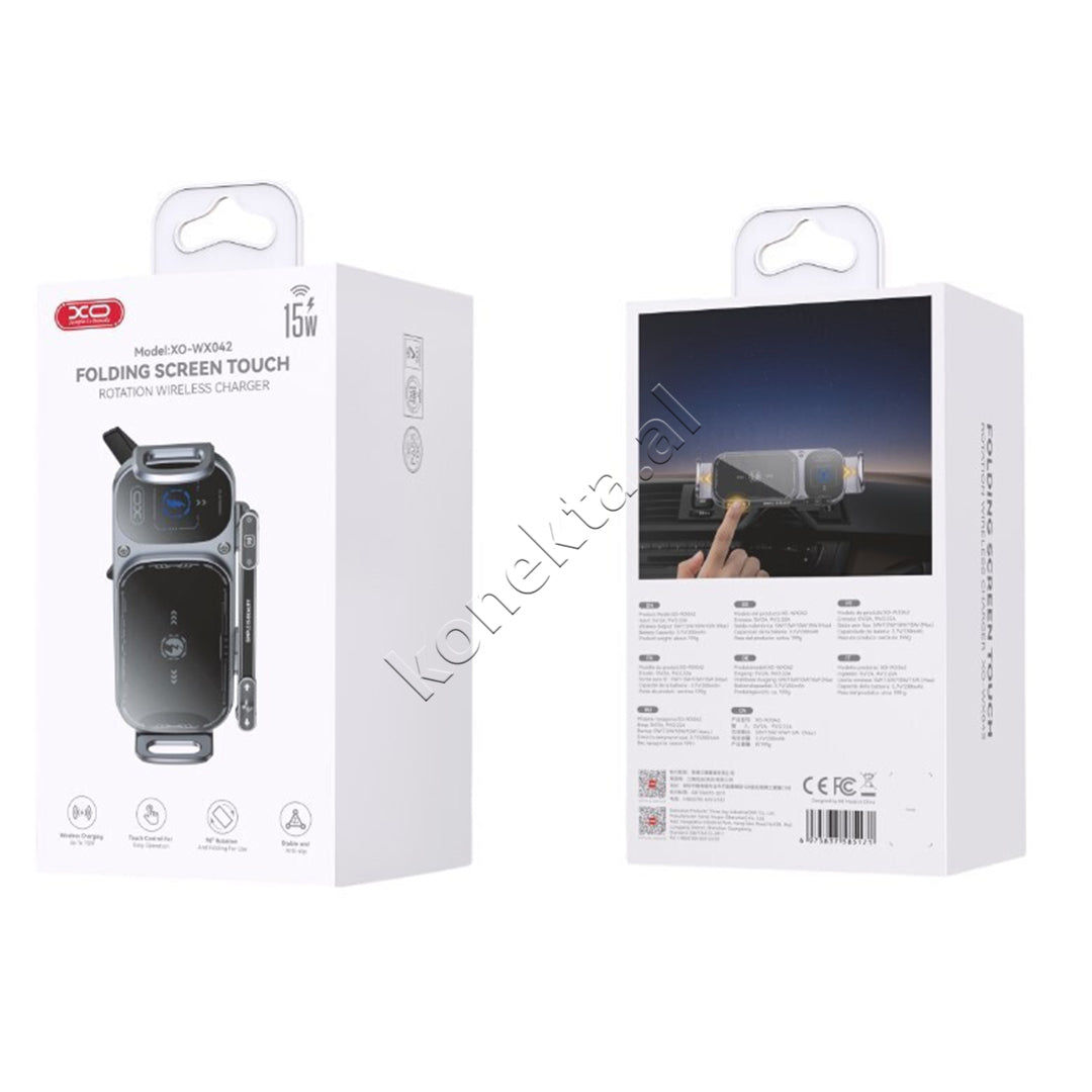Karikues Wireless Dhe Mbajtese Celulari Per Makine XO
