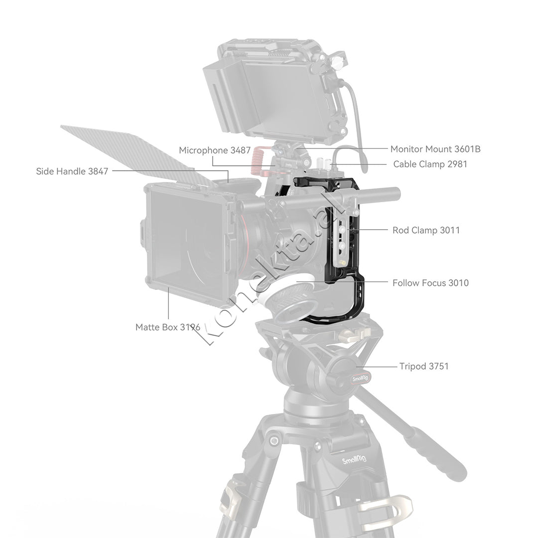 Aksesor HawkLock Quick Release Cage for Canon EOS R6 Mark II SmallRig 4159B