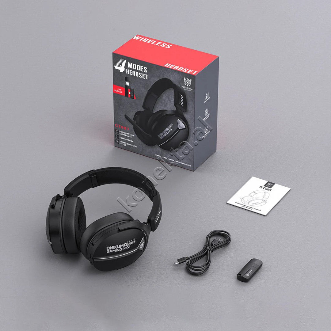 Kufje Headphones Gaming Wireless Me Bluetooth Onikuma