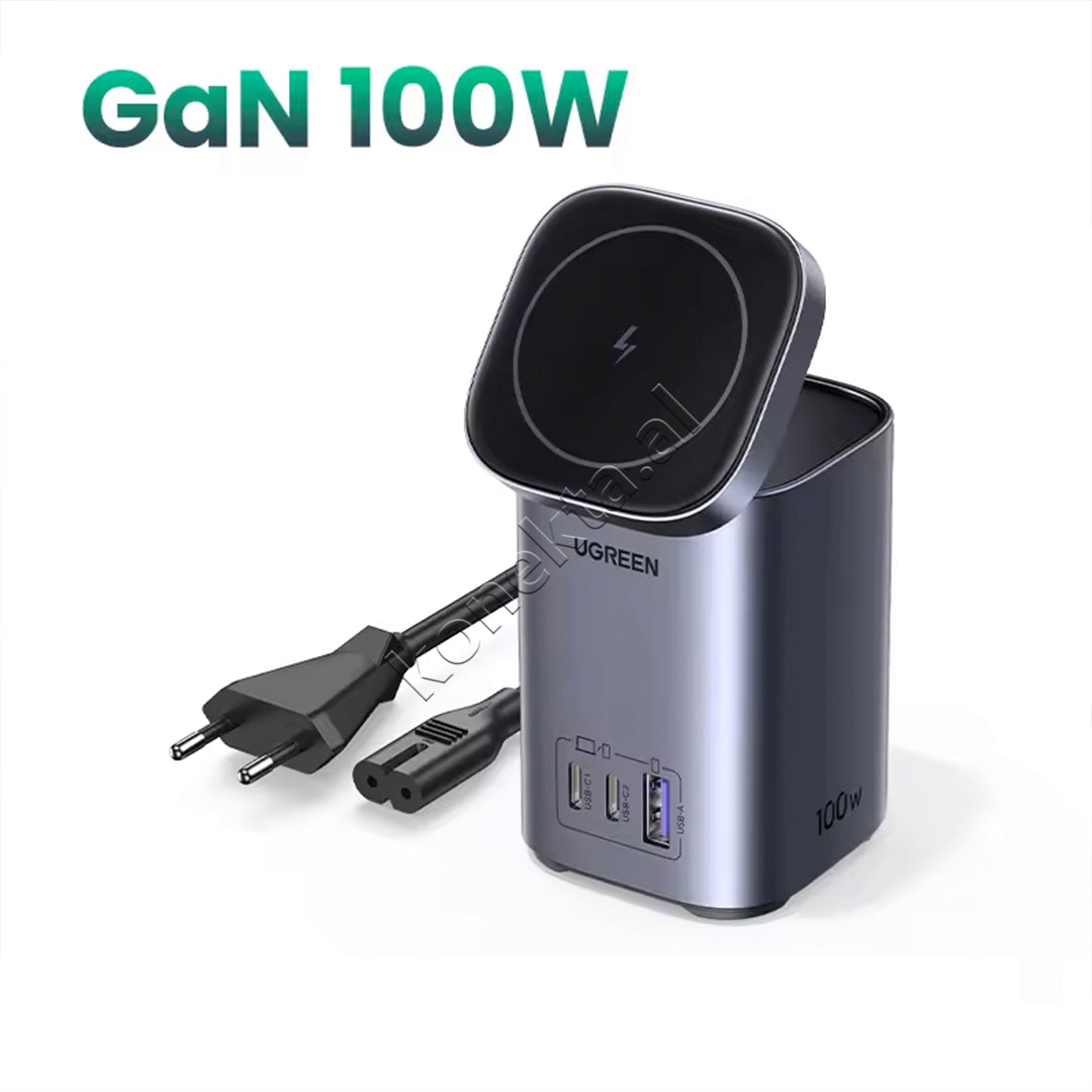 Mbajtese Magnetike Dhe Karikues Wireless 2 Ne 1 Ugreen